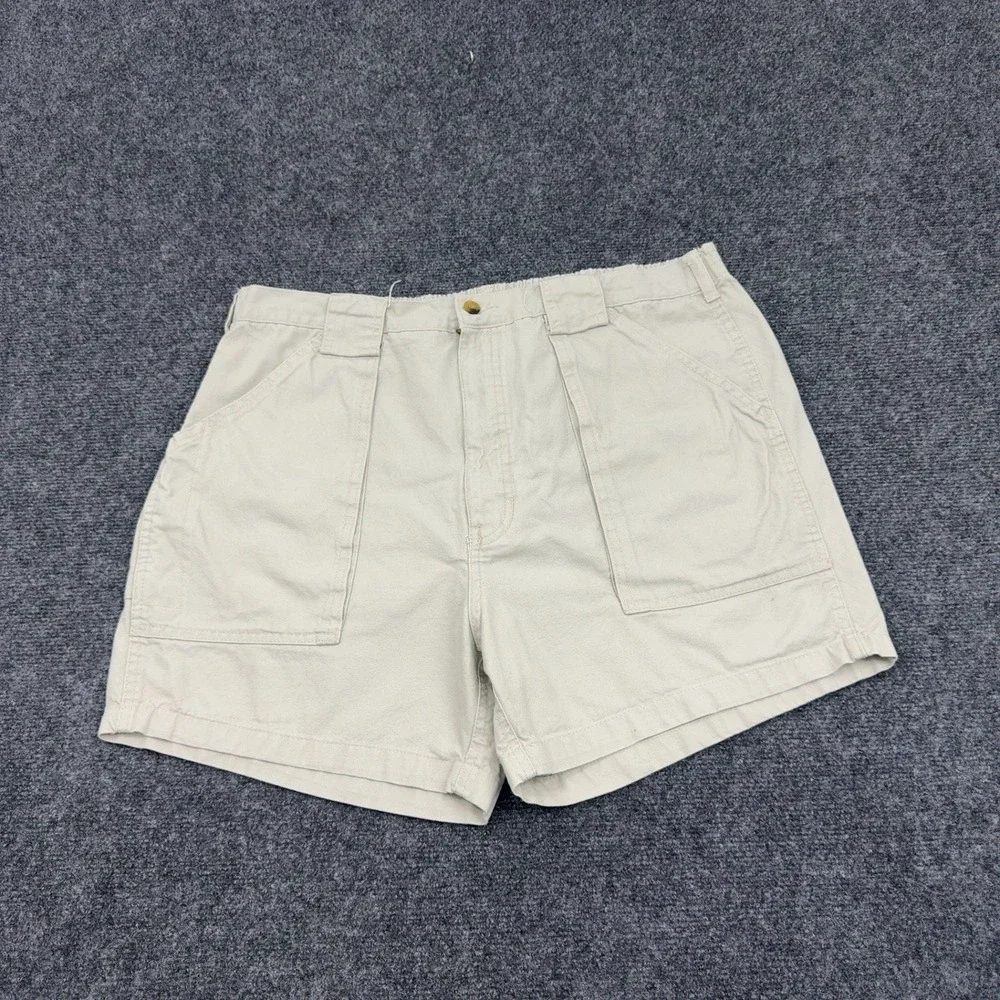 Hook & Tackle Shorts Mens 38 Tan Cotton Cargo Utility Fishing Gorpcore Style